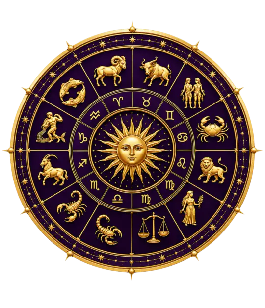 Astrology zodiac wheel